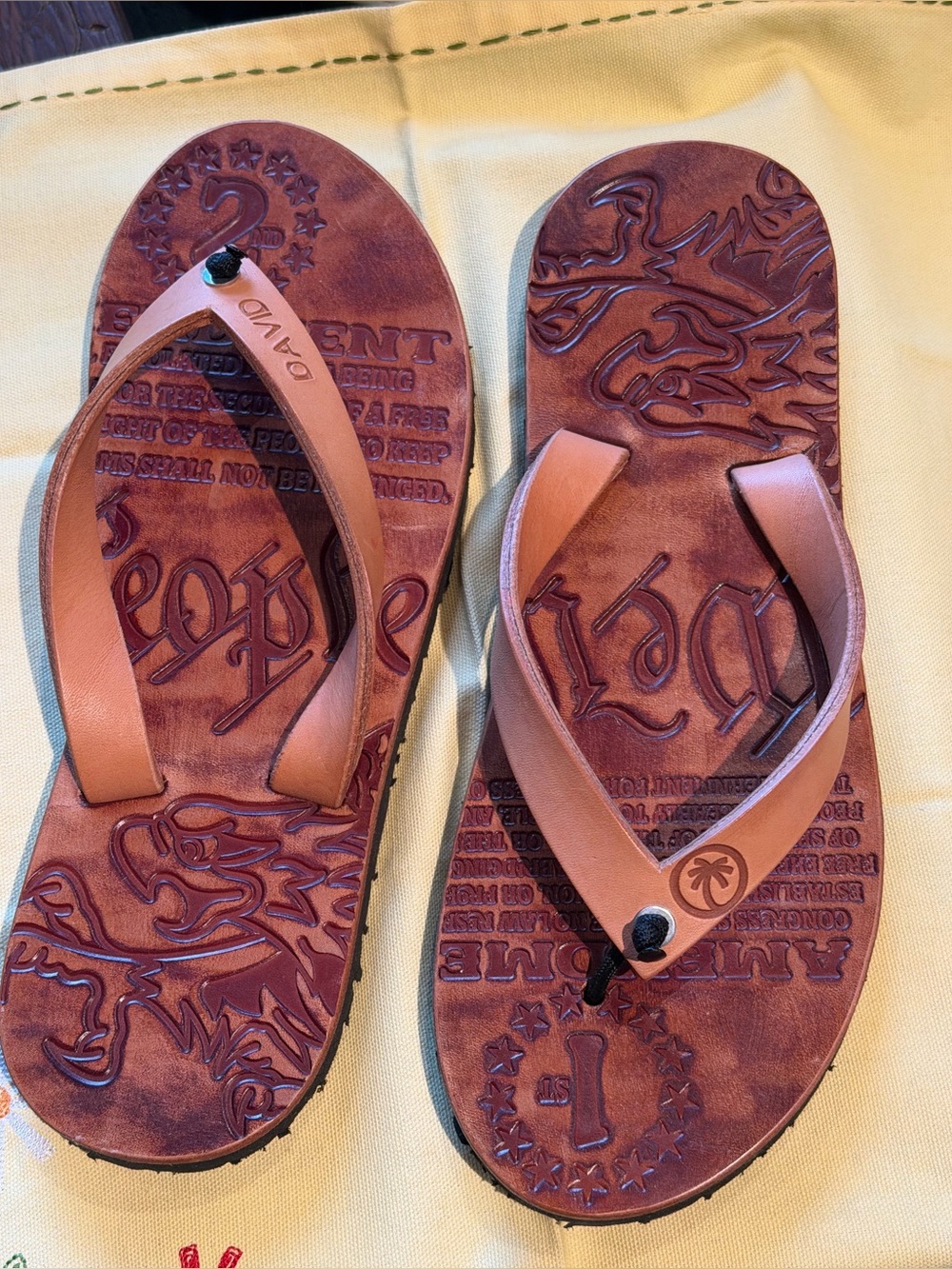 Genuine Leather Handmade Men Flipflop